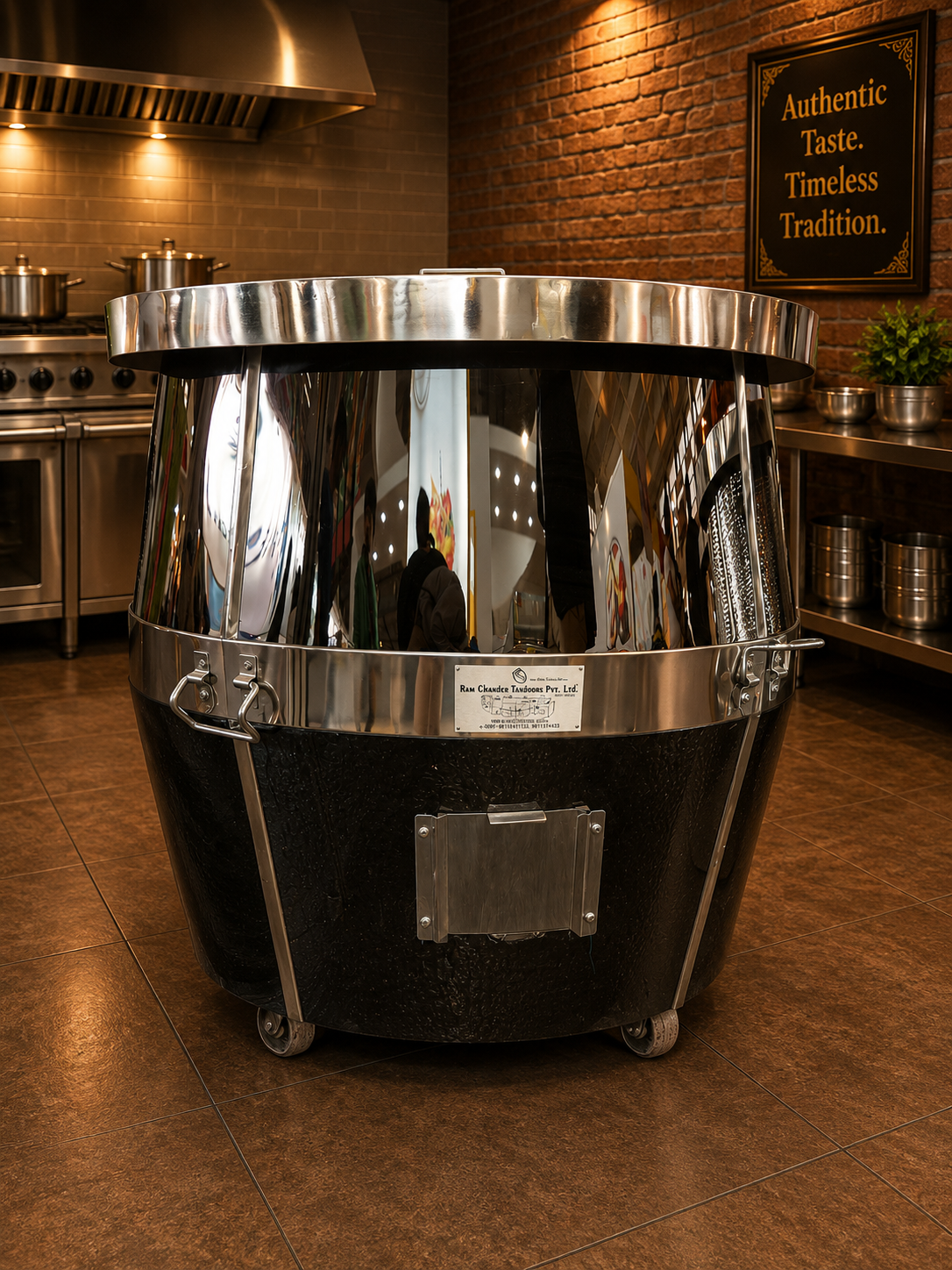 Black Mirror Finish Tandoor